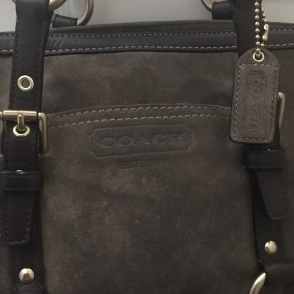 Beautiful Brown suede and leather Coach bag